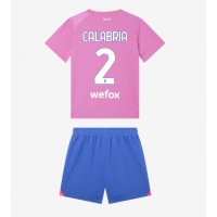 Dječji Nogometni Dres AC Milan Davide Calabria #2 Rezervni 2023-24 Kratak Rukav (+ Kratke hlače)